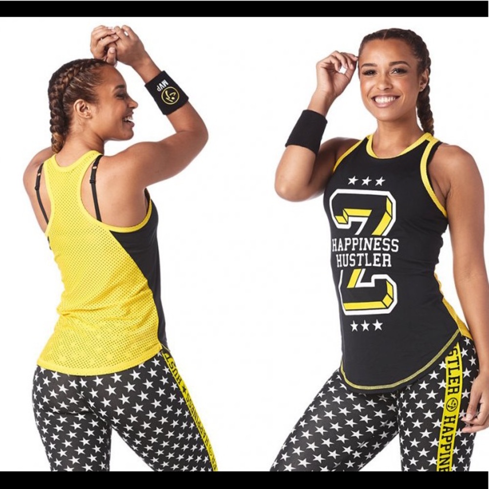 Zumba Happiness Hustler High Neck Tank